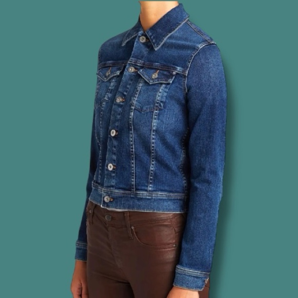 💥HP💥 EUC AG Jeans Robyn Denim Jacket. Size Large - Picture 3 of 15
